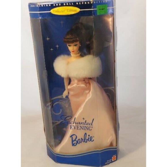 NEW 1995 Enchanted Evening Barbie Doll collector edition Brunet NIB 15407 Mattel - Picture 2 of 9